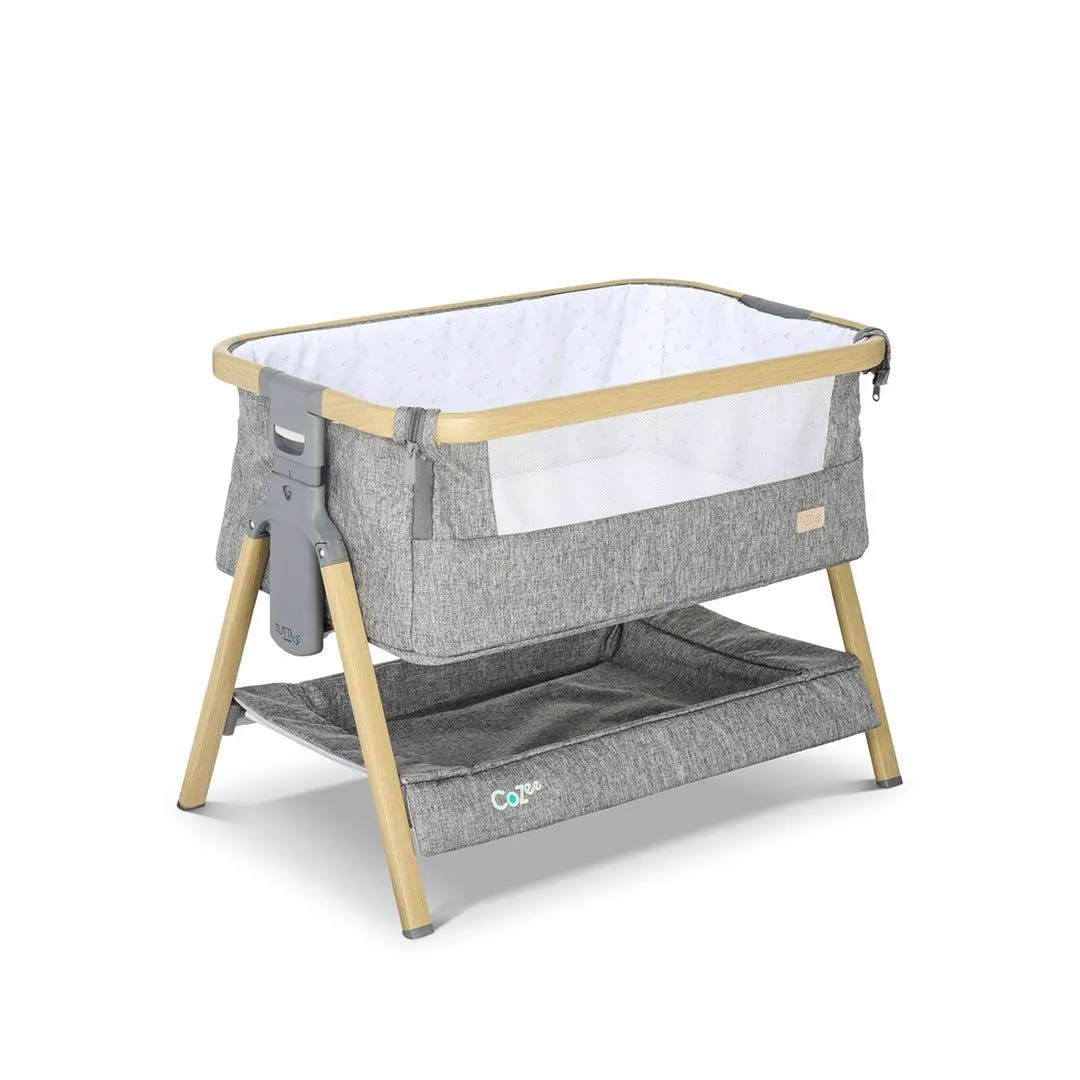 Tutti Bambini Cozee Mini Me Play Crib - Oak/Charcoal