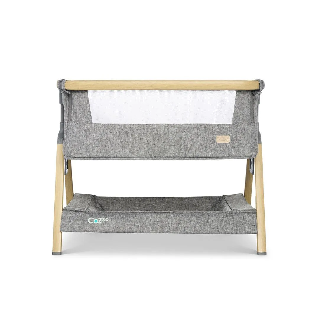 Tutti Bambini Cozee Mini Me Play Crib - Oak/Charcoal