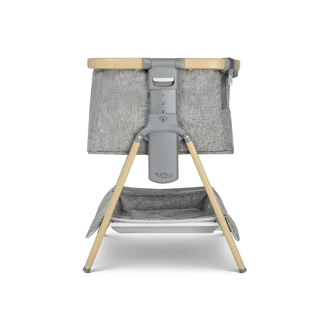 Tutti Bambini Cozee Mini Me Play Crib - Oak/Charcoal