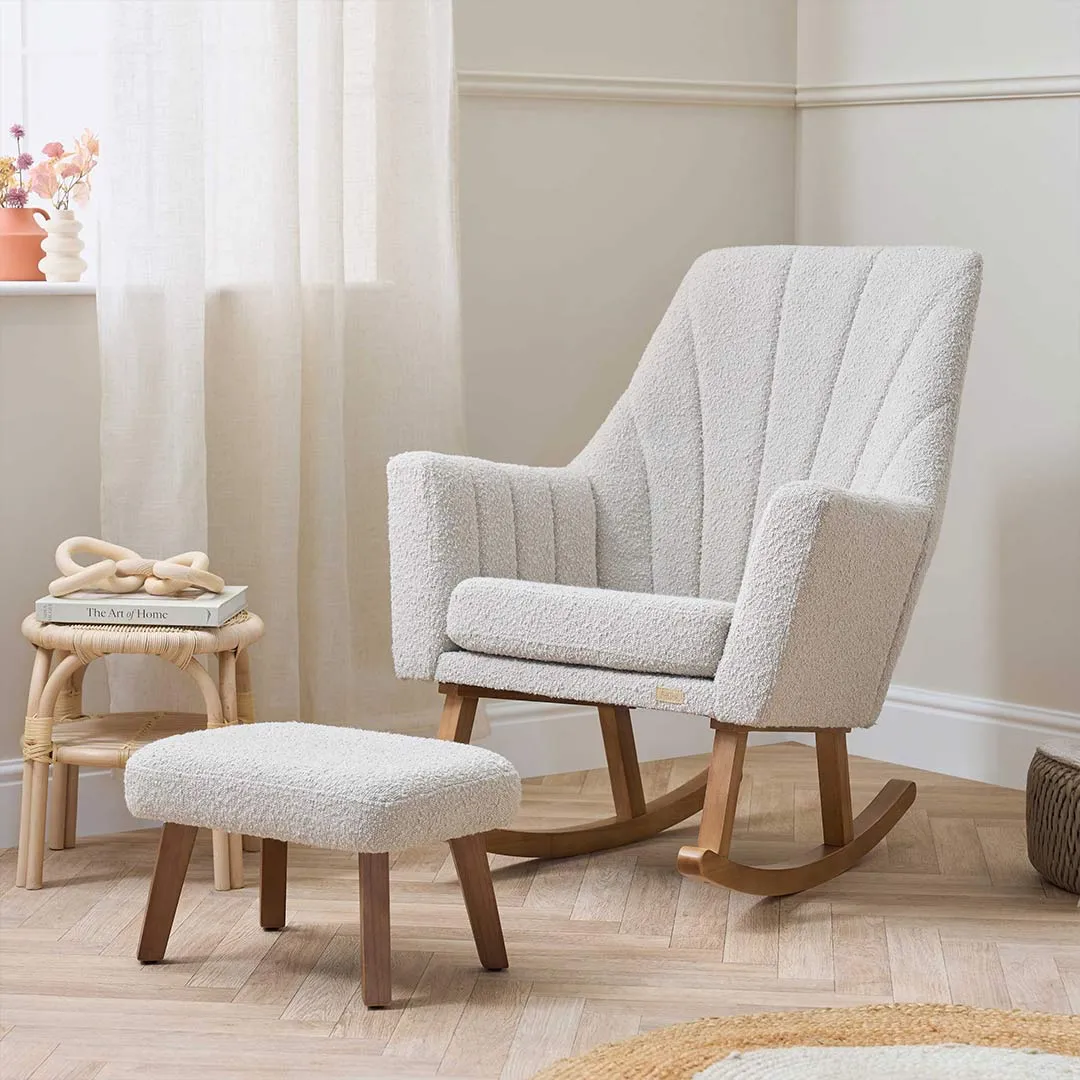 Tutti Bambini Jonah Luxe Feeding Chair & Foot Stool - Mushroom
