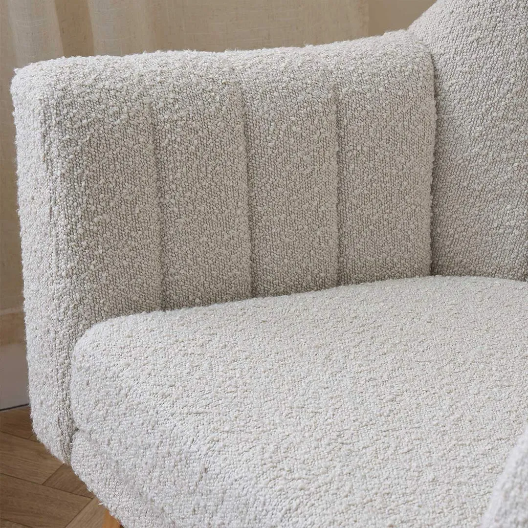 Tutti Bambini Jonah Luxe Feeding Chair & Foot Stool - Mushroom