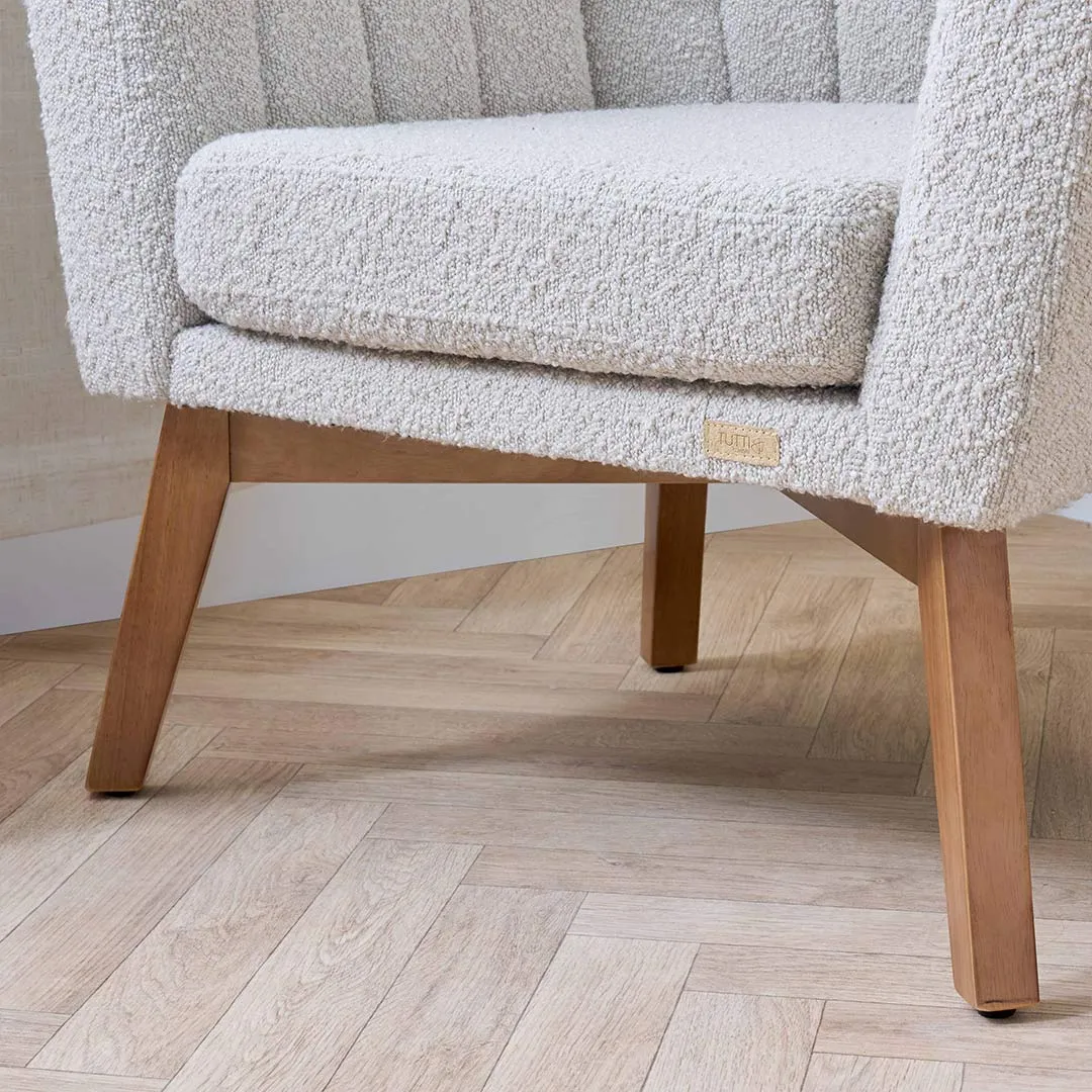 Tutti Bambini Jonah Luxe Feeding Chair & Foot Stool - Mushroom