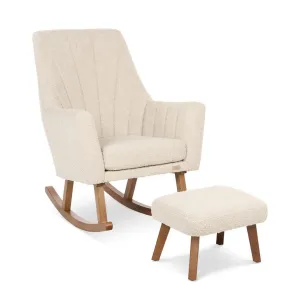 Tutti Bambini Jonah Luxe Feeding Chair & Foot Stool - Mushroom