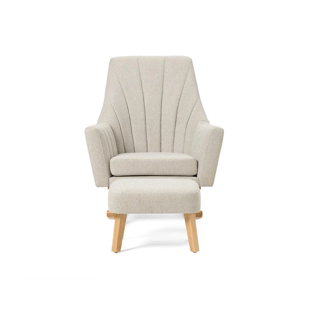 Tutti Bambini Jonah Rocking Chair   Foot Stool - Pebble
