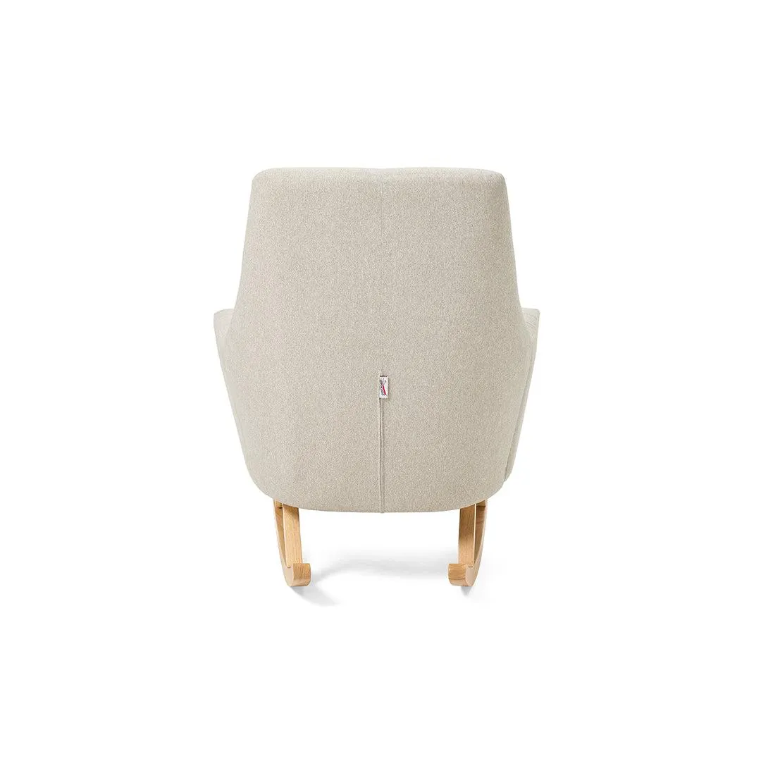 Tutti Bambini Jonah Rocking Chair   Foot Stool - Pebble