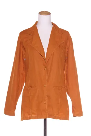 VINTAGE rust linen blazer! 8-12