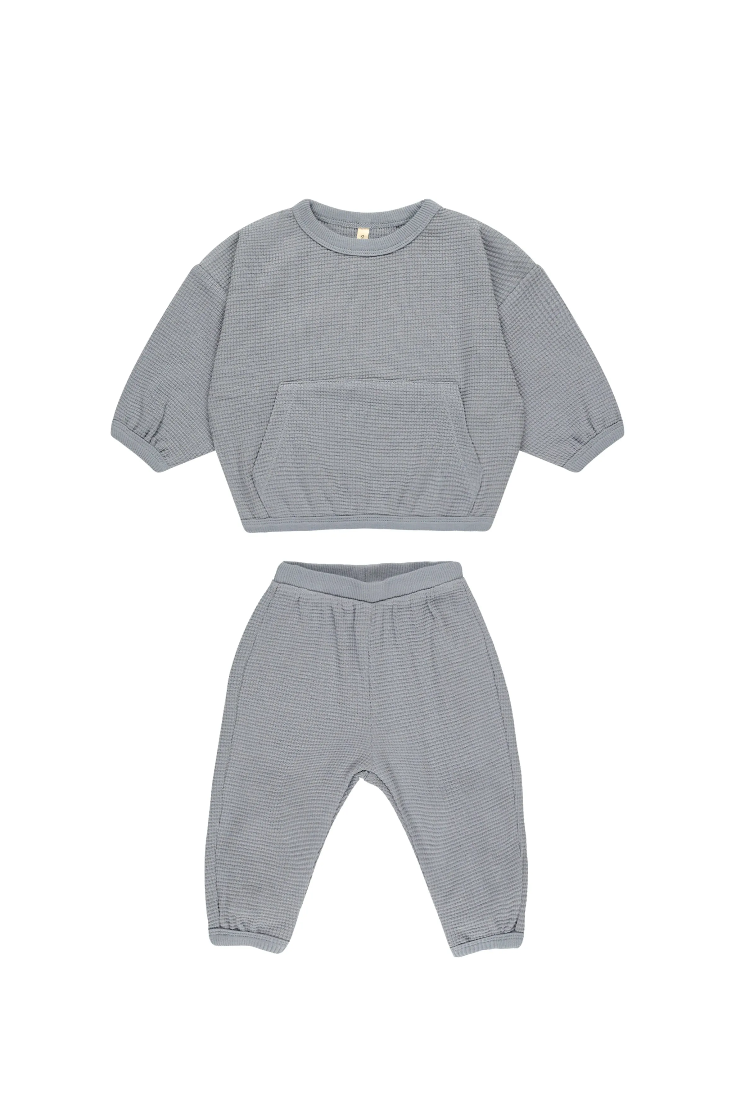 Waffle Slouch Set (Blue)