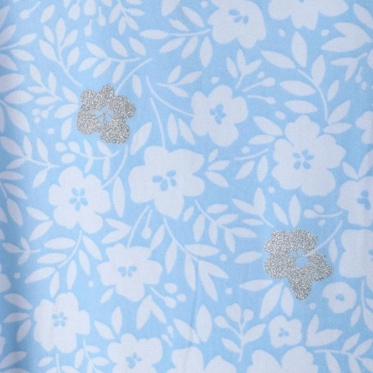 Women's Plus Size Flower Henley Short Sleeve Sleep Gown