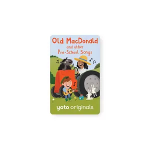 Yoto Card - Old Macdonald And Other Pre-School Songs