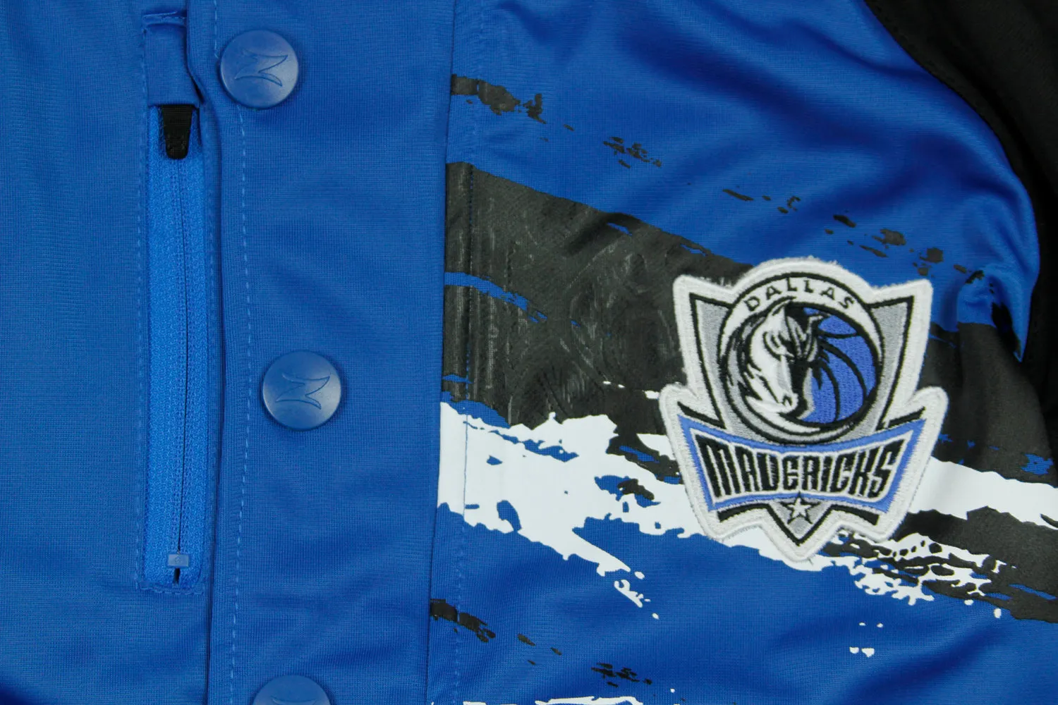 Zipway NBA Basketball Youth Dallas Mavericks Classic Look Splash Track Jacket
