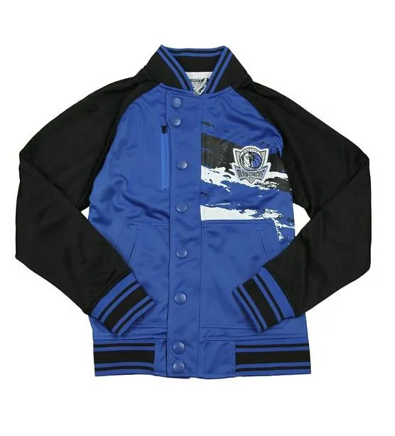 Zipway NBA Basketball Youth Dallas Mavericks Classic Look Splash Track Jacket