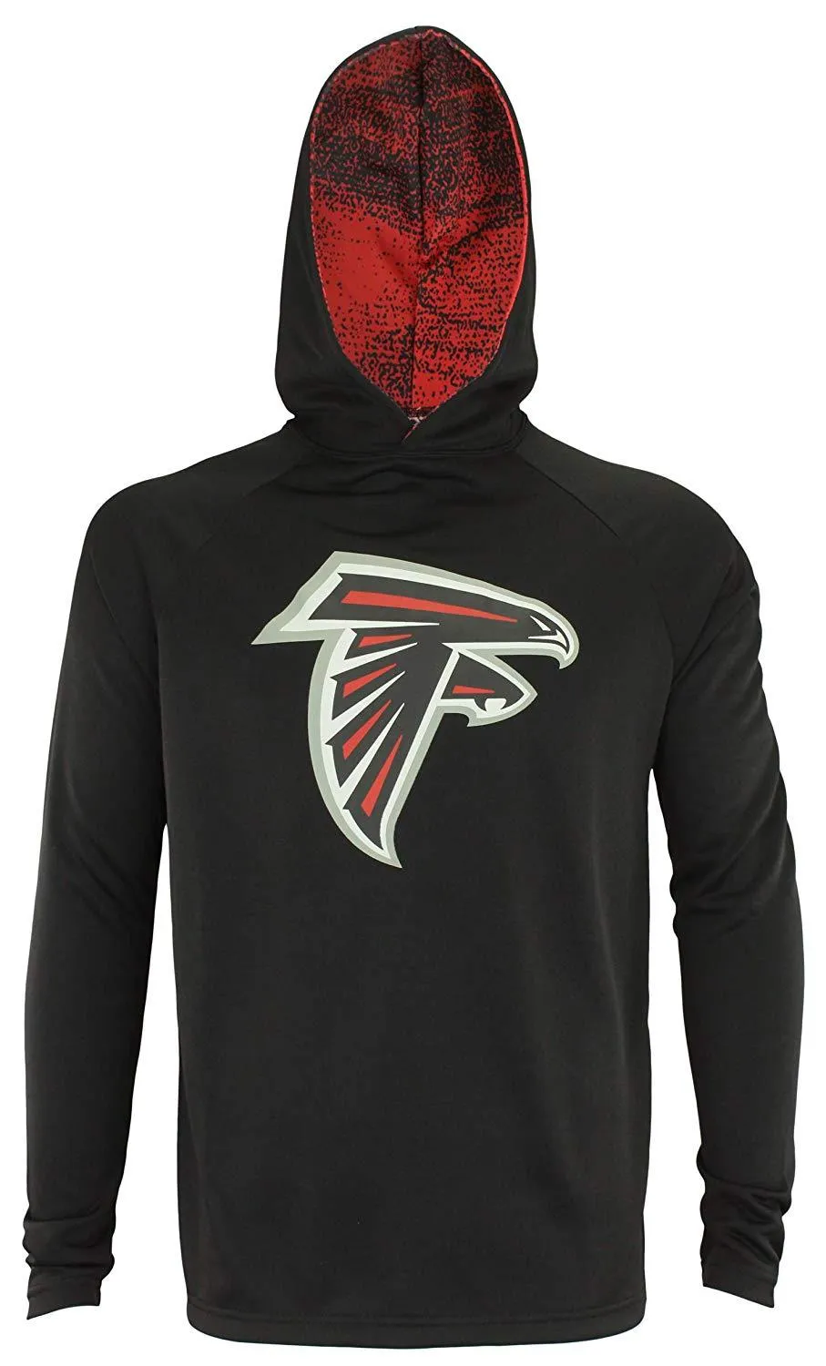 Zubaz NFL Atlanta Falcons Men's Lightweight  French Terry Hoodie