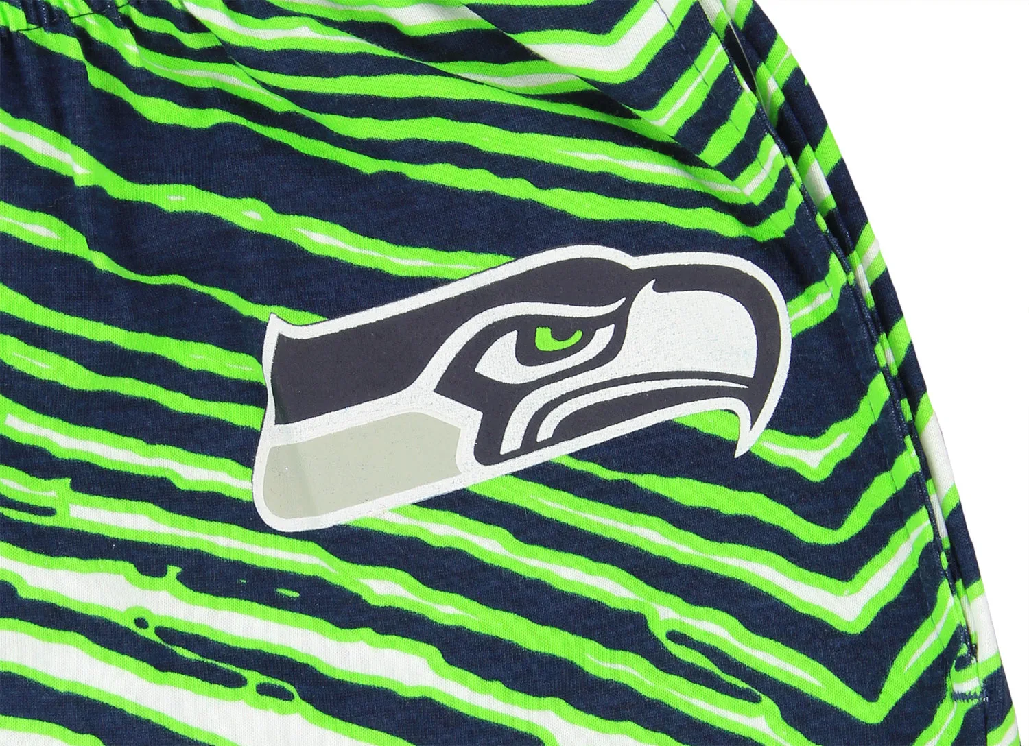 Zubaz NFL Men's Seattle Seahawks Zebra Left Hip Logo Track Pant