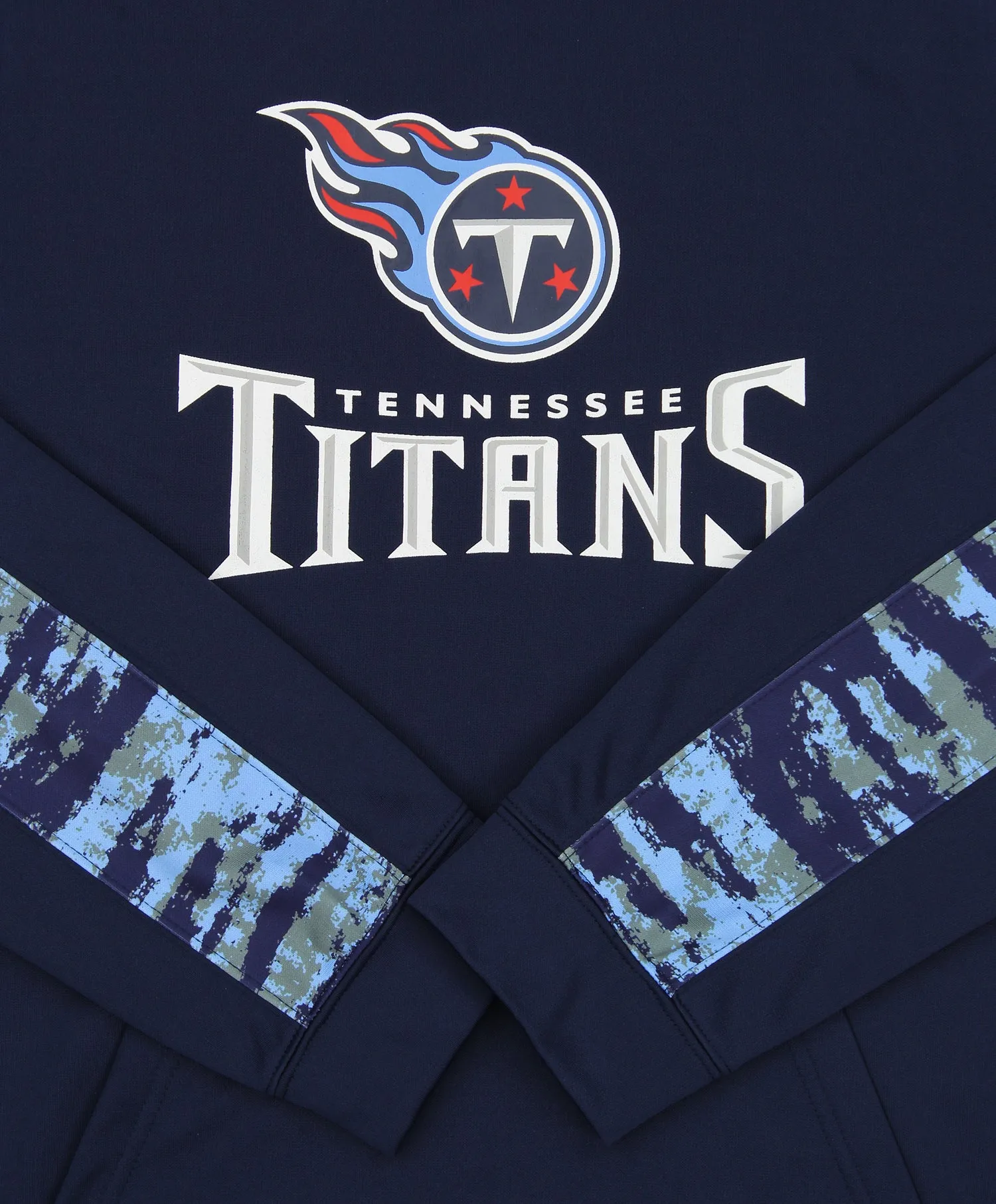 Zubaz NFL Men's Tennessee Titans Hoodie w/ Oxide Sleeves