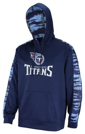 Zubaz NFL Men's Tennessee Titans Hoodie w/ Oxide Sleeves